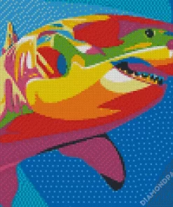 Rainbow Shark Diamond Painting