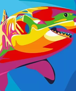 Rainbow Shark Diamond Painting