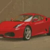 Red Ferrari F430 Diamond Painting