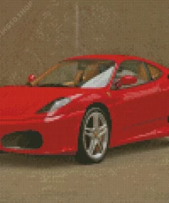 Red Ferrari F430 Diamond Painting