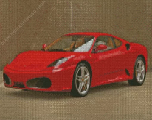 Red Ferrari F430 Diamond Painting