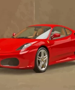 Red Ferrari F430 Diamond Painting