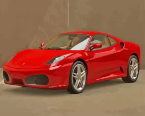 Red Ferrari F430 Diamond Painting