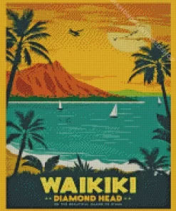 Waikiki Beach Diamond Painting