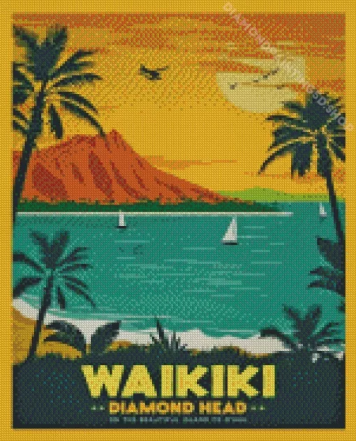 Waikiki Beach Diamond Painting