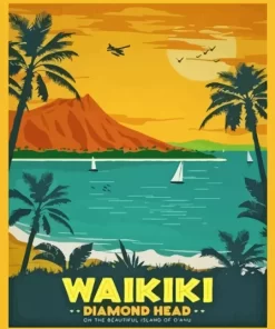 Waikiki Beach Diamond Painting