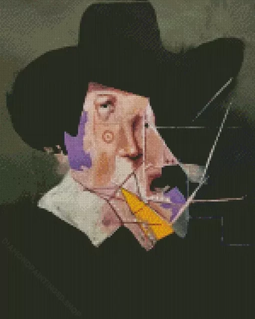 Man With Hat Diamond Painting