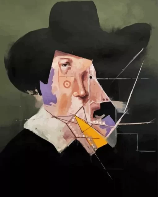 Man With Hat Diamond Painting