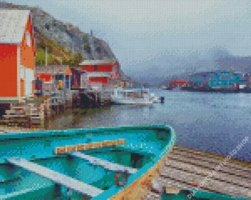 Boats In St Johns Diamond Painting