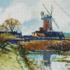 Cley Windmill Art Diamond Painting