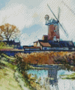 Cley Windmill Art Diamond Painting