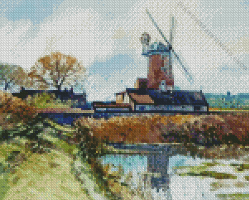 Cley Windmill Art Diamond Painting