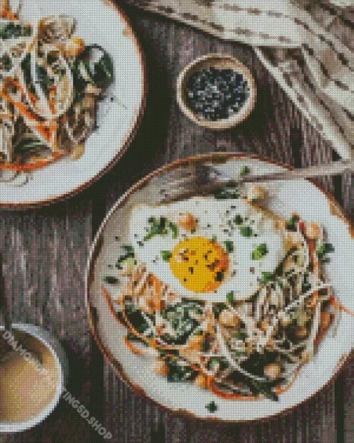 Daikon And Soba Noodles Diamond Painting