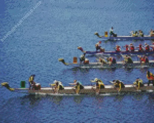 Dragon Boats Diamond Painting