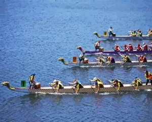 Dragon Boats Diamond Painting