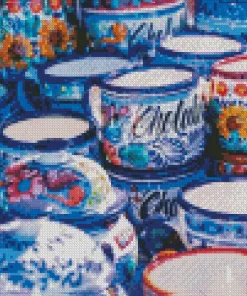 Hispanic Pottery Diamond Painting