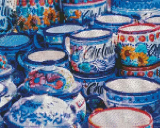 Hispanic Pottery Diamond Painting