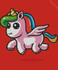 Flying Unicorn Diamond Painting