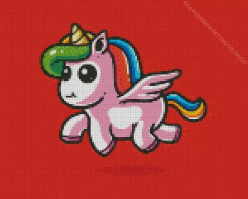 Flying Unicorn Diamond Painting