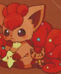 Vulpix Pokemon Diamond Painting