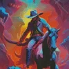 Abstract Cowboy Diamond Painting