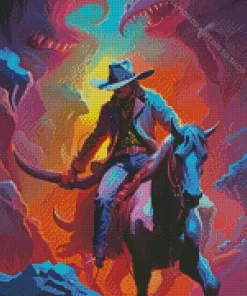 Abstract Cowboy Diamond Painting