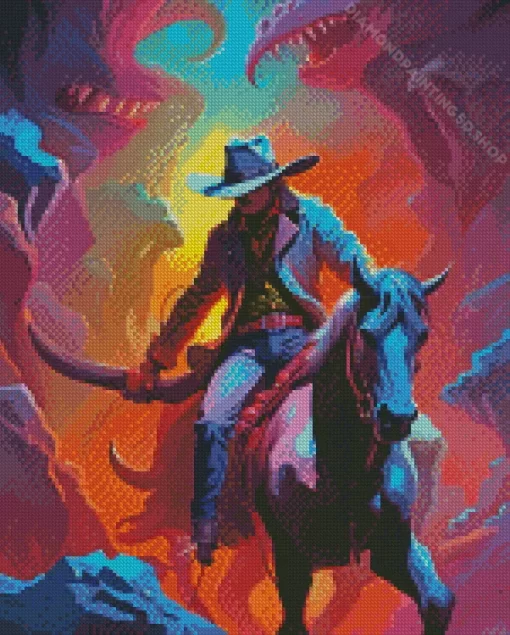 Abstract Cowboy Diamond Painting