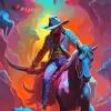 Abstract Cowboy Diamond Painting