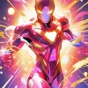 Iron Man Pink Diamond Painting