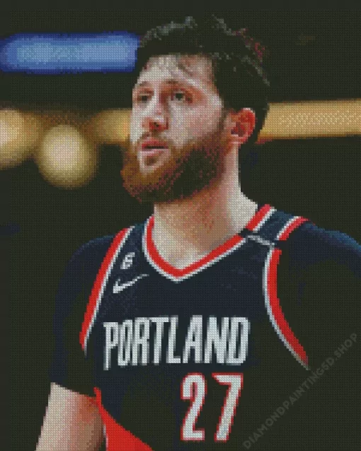 Jusuf Nurkic Blazers Diamond Painting