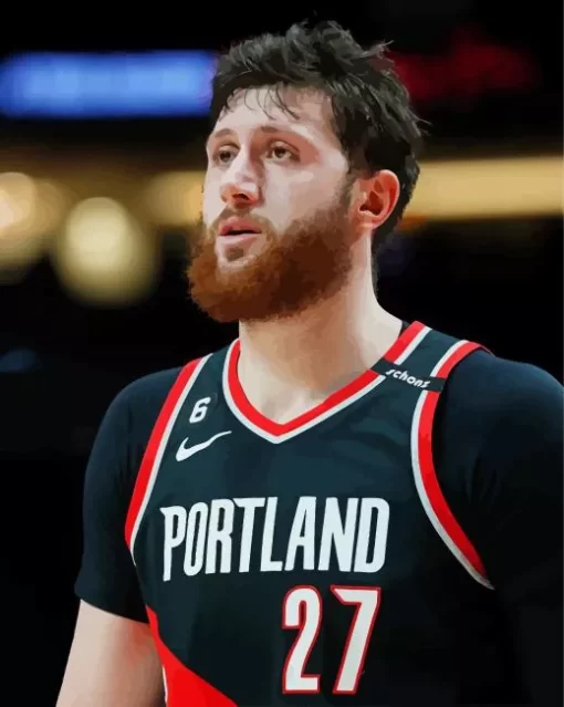 Jusuf Nurkic Blazers Diamond Painting