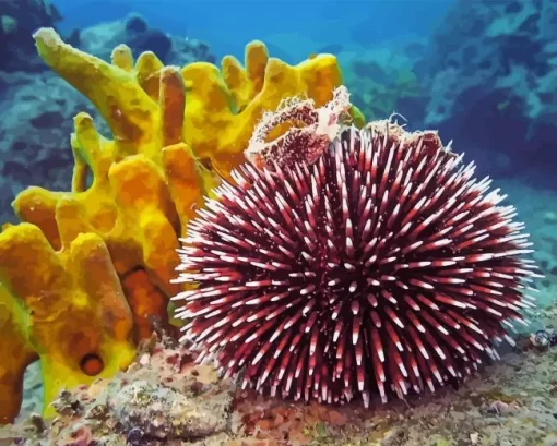 Sea Urchin Diamond Painting