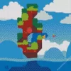 Snakebird Video Game Diamond Painting