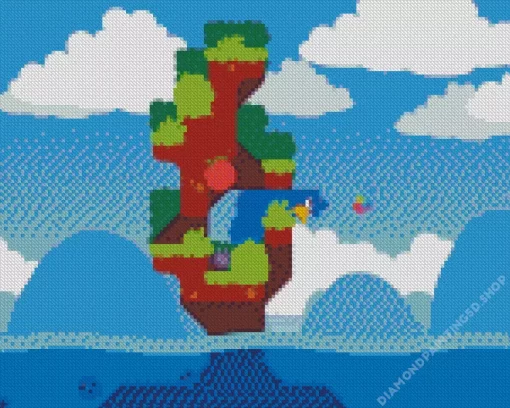 Snakebird Video Game Diamond Painting