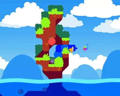 Snakebird Video Game Diamond Painting