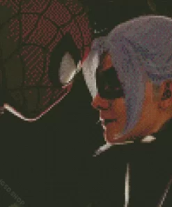 Spider Man And Felicia Diamond Painting