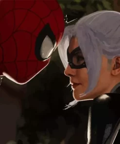 Spider Man And Felicia Diamond Painting