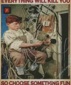 Electrician Boy Poster Diamond Paintings