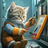 Electrician Cat Diamond Paintings