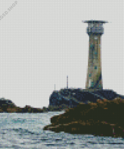 Longships Lighthouse Diamond Painting