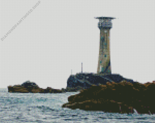 Longships Lighthouse Diamond Painting