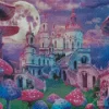 Mushrooms Castle Diamond Painting