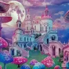 Mushrooms Castle Diamond Painting