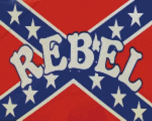 Rebel Flag Diamond Painting