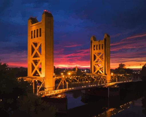 Sacramento Bridge Diamond Painting