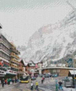 Snowy Grindelwald Diamond Painting