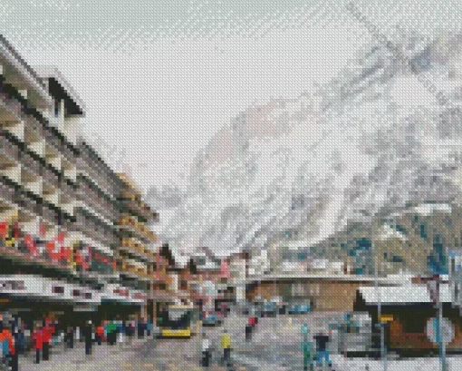 Snowy Grindelwald Diamond Painting