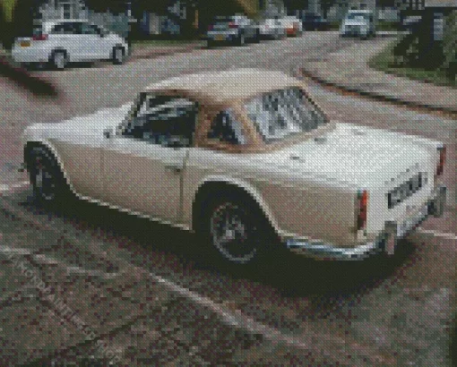 Triumph Cream Tr4 Diamond Painting