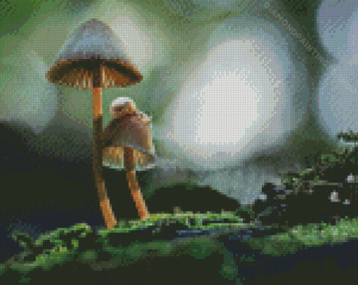 Mushroom And Snail Diamond Painting