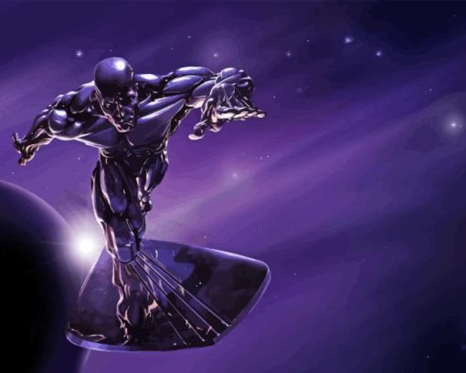 Silver Surfer Diamond Painting